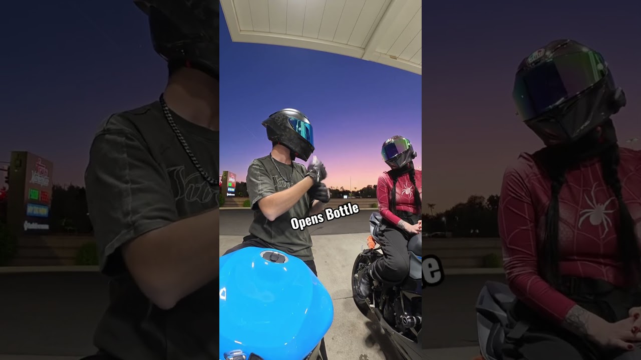 She started this 🤷‍♂️ @ittybittymaeee #biker #motorcycle