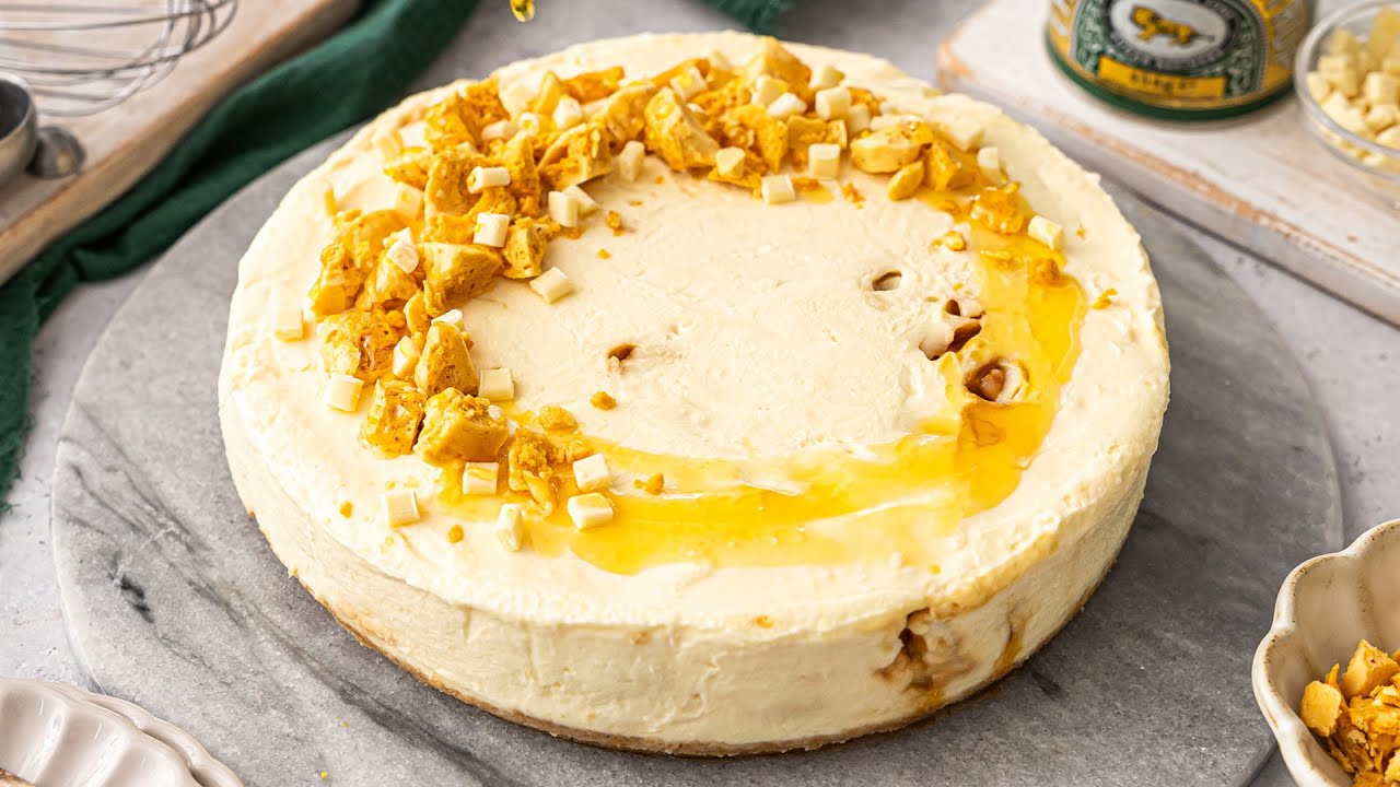 Lyle's White Chocolate & Honeycomb Cheesecake | Easy Recipe