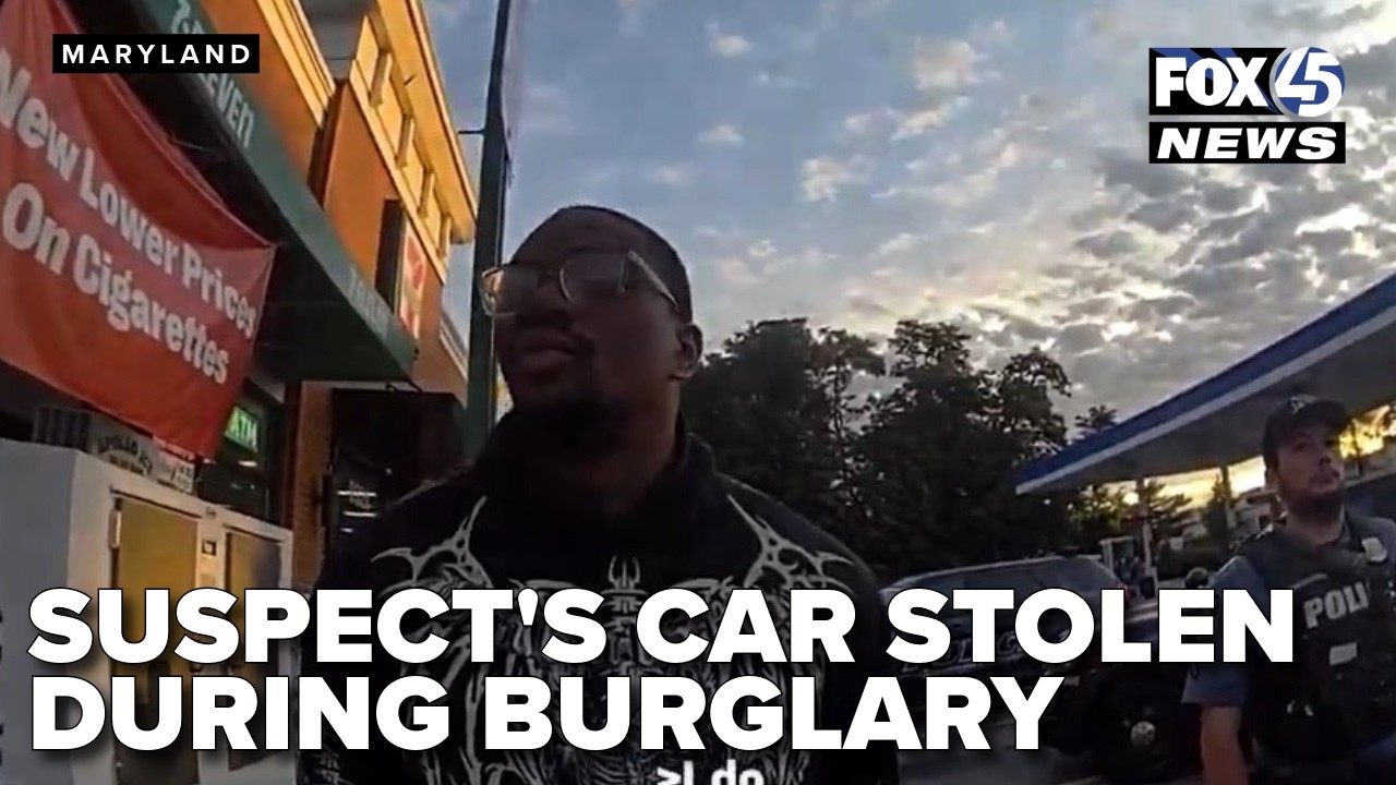 VIDEO: Suspect's car stolen while committing burglary in Howard County
