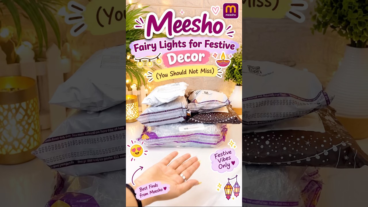 MEESHO Fairy Lights for Festive Decor ~ Meesho Haul #meesho #fairylights #decor #vitalshorts