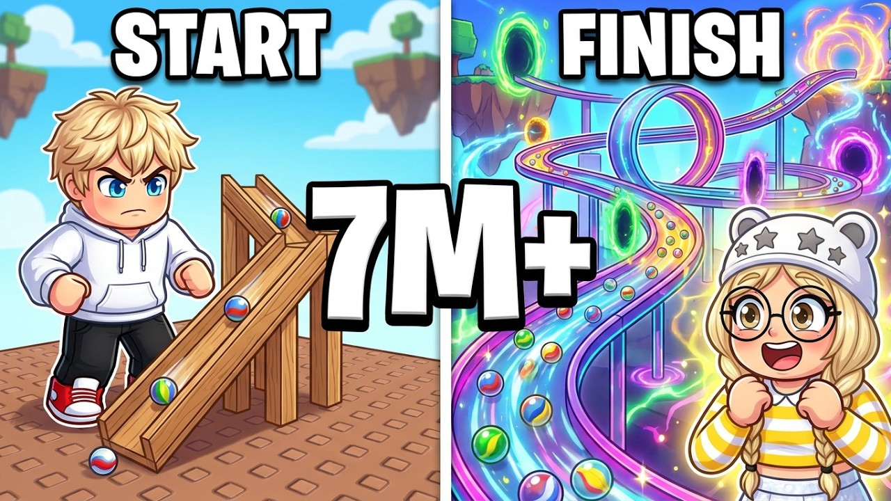 Spending $7,354,959 for the BEST Marble Slide in Roblox!