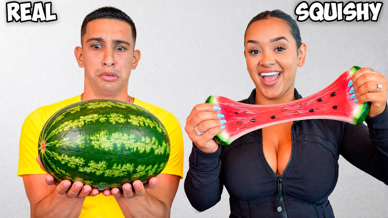 Squishy vs. Real Food Challenge! *RARE FIND*