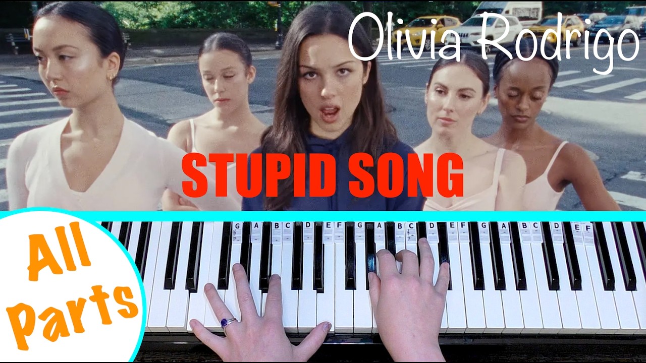 STUPID SONG - Olivia Rodrigo Piano Tutorial [chords accompaniment]