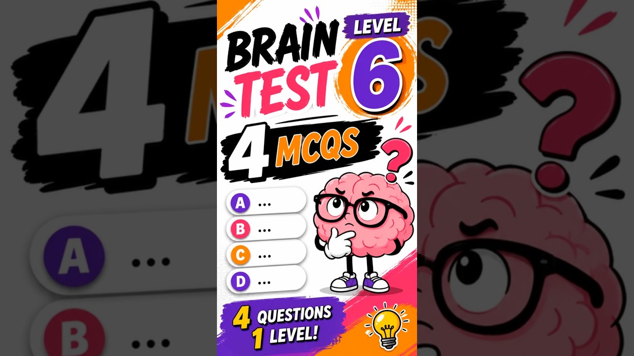 Brain Test Level 6 | 4 Tricky MCQs Only Geniuses Can Solve!