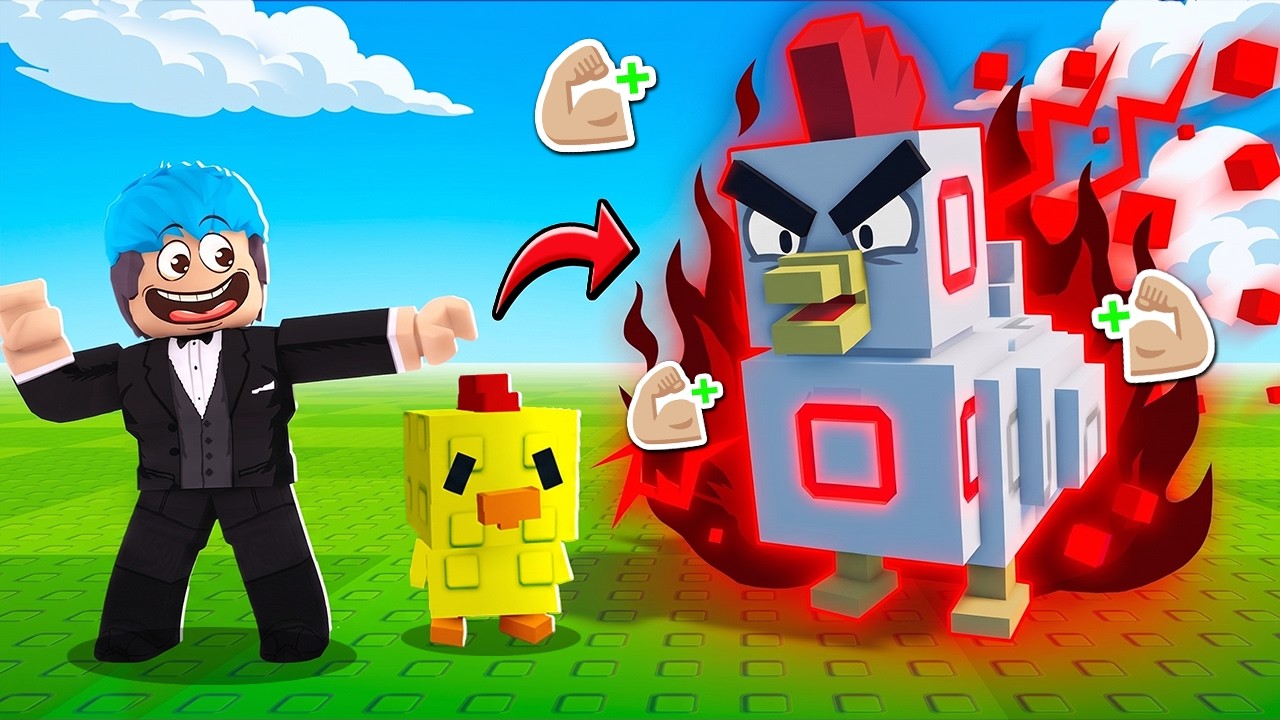 NAGALIT ANG MANOK KO KAYA LUMAKAS! | ROBLOX | Chicken Fighter