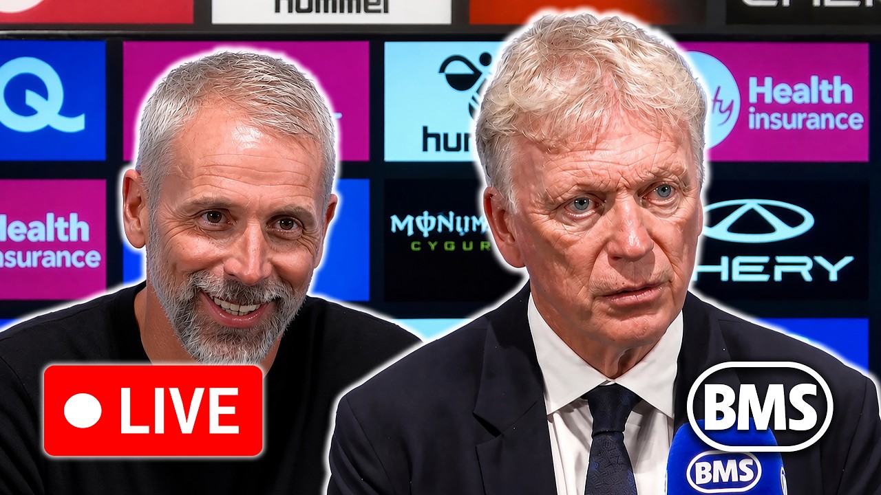 🔴 LIVE | David Moyes and Marco Rose | Bournemouth 1-1 Everton | Premier League