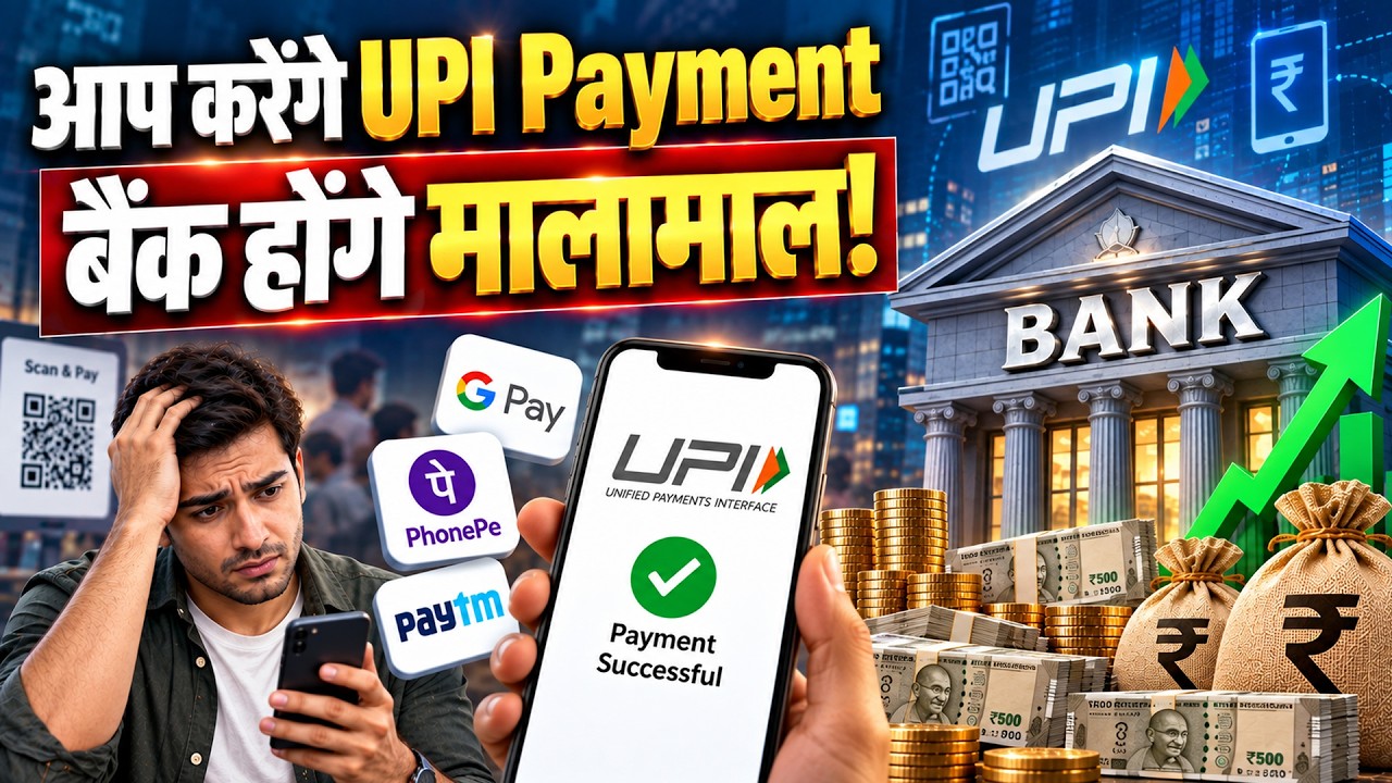 UPI MDR proposal | लगने वाला है आपके UPI पर चार्ज ! | बैंकों की होगी जोरदार कमाई ? | Gpay | Phonepe