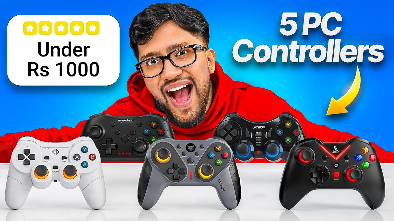TESTING TOP 5 PC GAME CONTROLLERS UNDER RS 1000