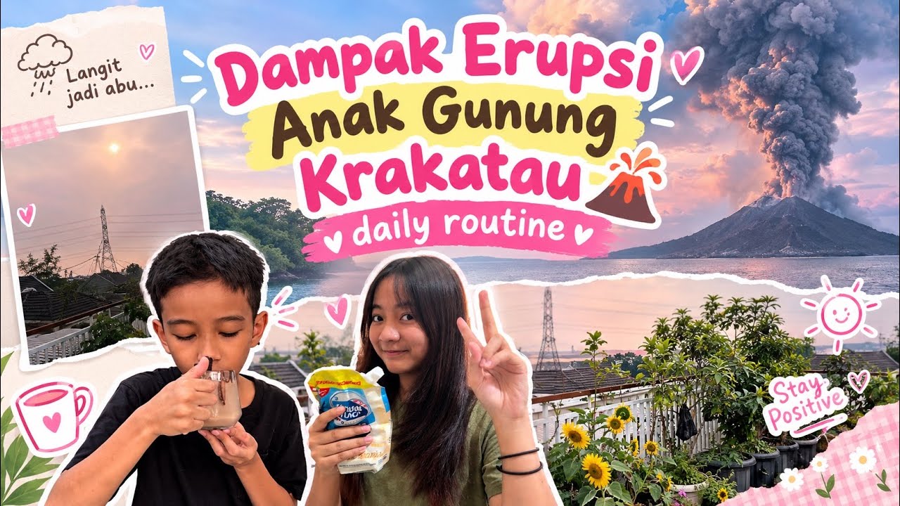 Daily Routine | Dampak Gunung Anak Krakatau Erupsi ABU VULKANIK