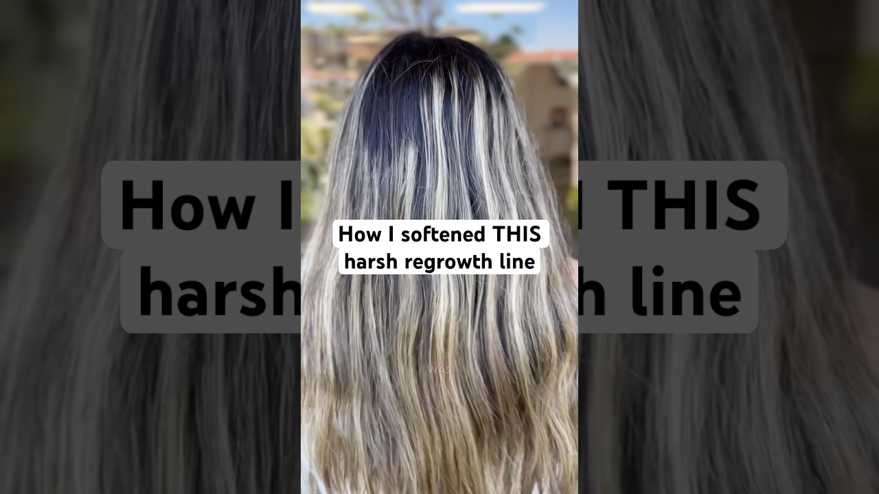 She was NOT here for these demarcation lines 😳 #haircolorcorrection