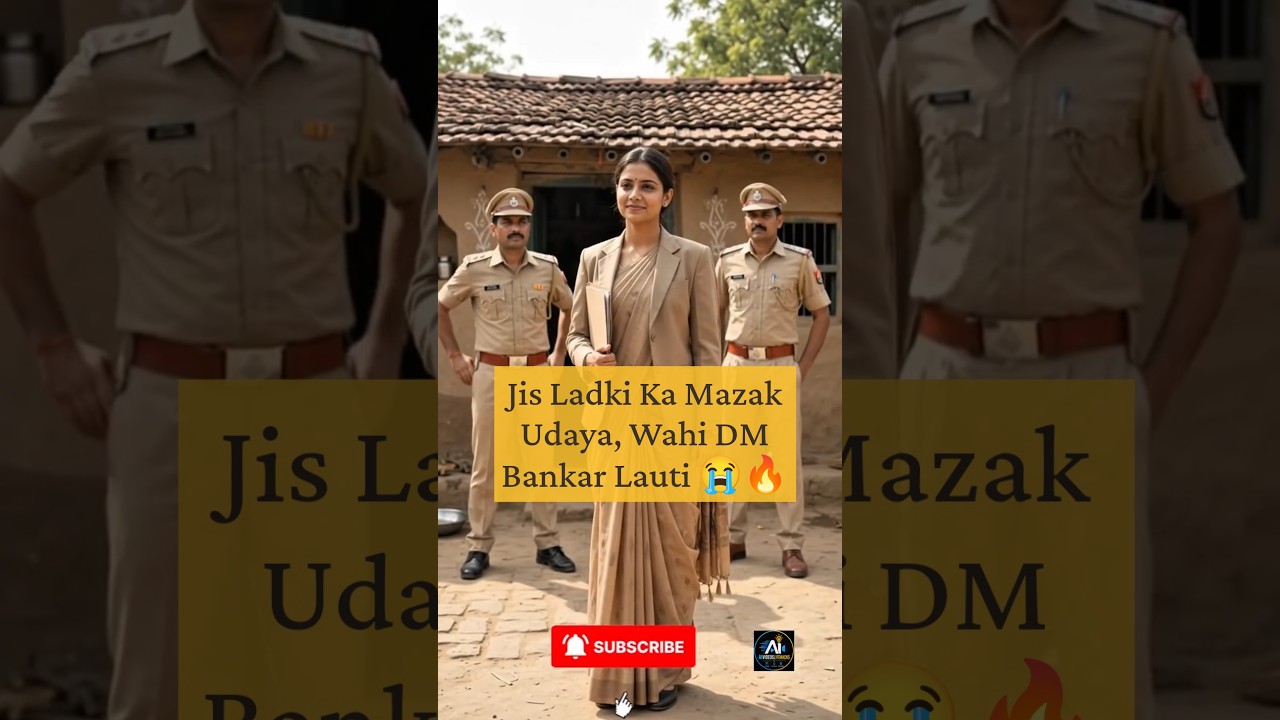 जिस लड़की को रिश्तेदारों ने ठुकराया, वही DM बनकर लौटी तो पूरा गांव देखता रह गया! 😱🔥 #ytshorts