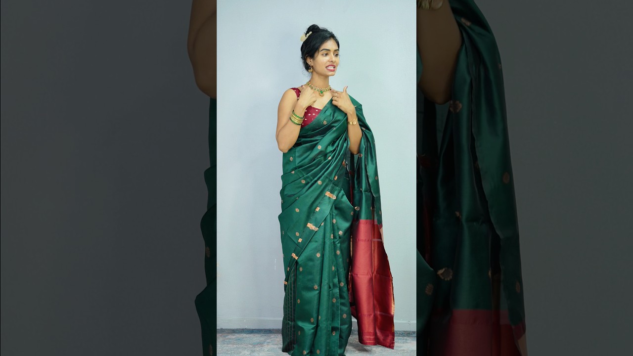 Let’s style ₹400 saree for wedding function|wedding guest look under ₹999 #saree  #sareedrapping