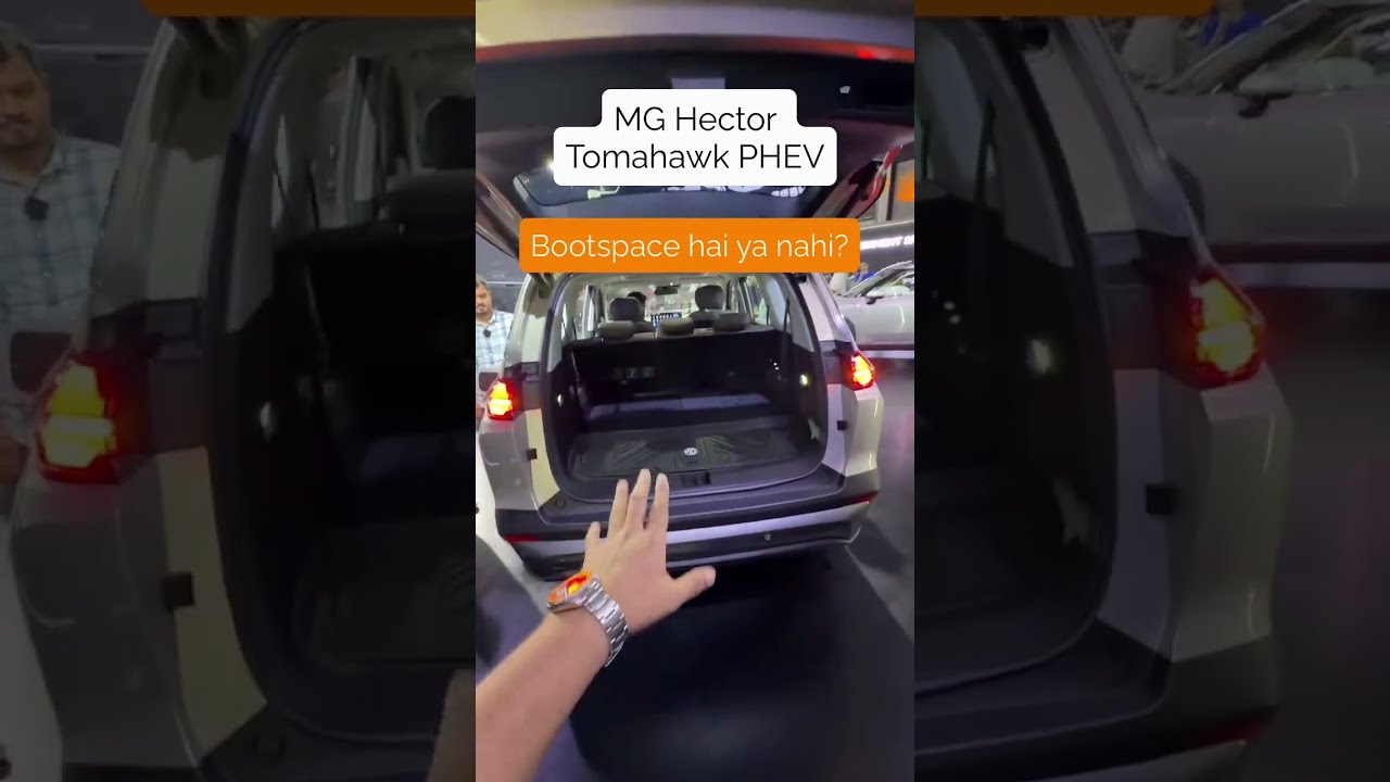 MG Tomahawk PHEV bootspace!