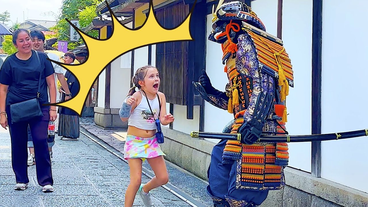 #116 SAMURAI Statue Prank in Kyoto Japan | Awesome Shogun Mannequin prank reactions Kiyomizu Temple