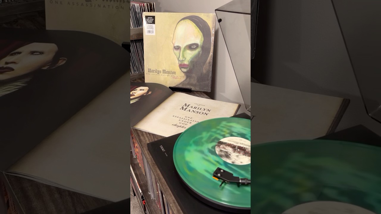 Green and Blue Marble Vinyl at select Target locations.