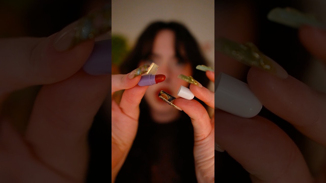 THE TINIEST PILL LIPSTICK 🫧❤️💊 #asmr