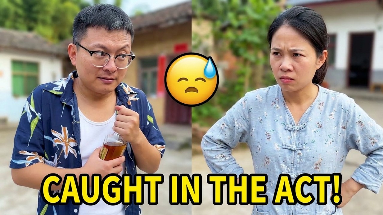 The husband secretly went to drink alcohol behind his wife's back.
