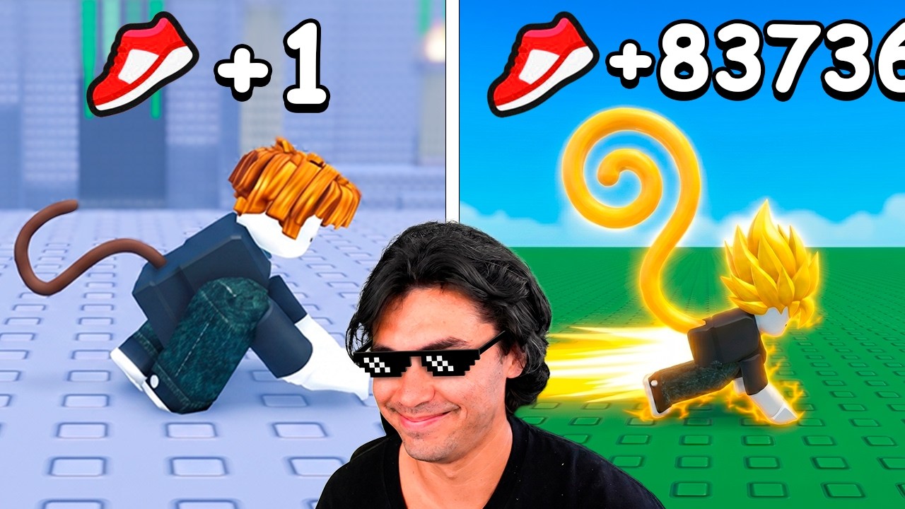 INICIEI COM TODAS GAMEPASSES NO SPEED MONKEY ESCAPE
