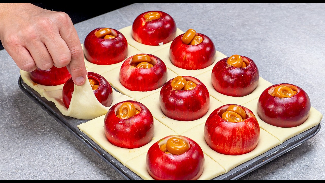 Apples in puff pastry - the simple dessert that looks spectacular