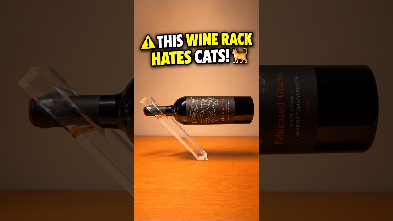 ⚠️ THIS WINE RACK HATES CATS! 🐈