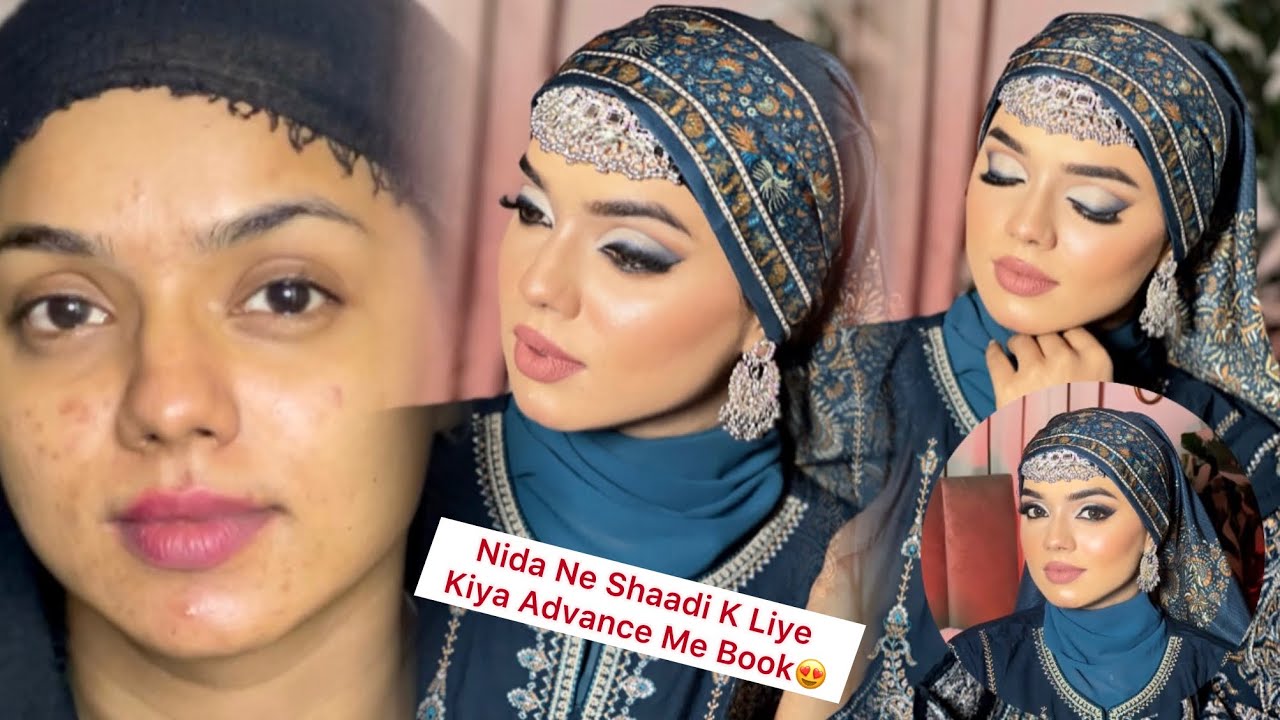 Nida Ne Kiya Shaadi K Liye Advance Me Book😍| Acne Prone Skin Makeup | Pashto Makeup Look | Nida Khan