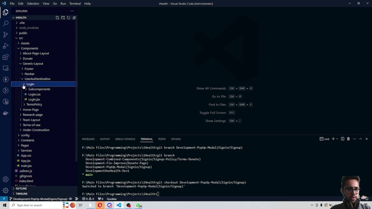 Web Development/Gelistirme / MERN / React Today Sign in & Sign Up Page part 1