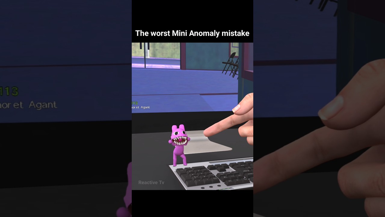 MINI ANOMALY ESCAPED AND ATTACKED ME! 🖥️😭   #animalhospital #roblox  #shorts
