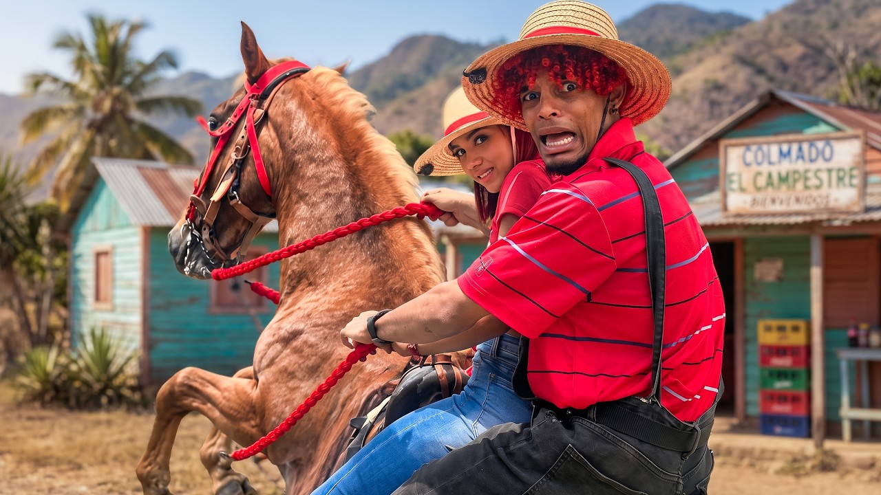 ENSEÑANDO A MI NOVIA A MONTAR CABALLO 😍🐴