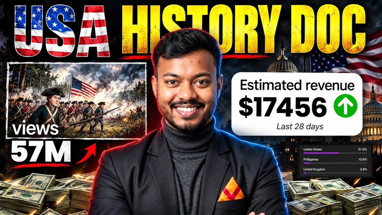 🔥सिर्फ 1 वीडियो से MONETIZE 🤑 How to Start a Usa Based Faceless Channel? | Usa Channel Kaise Banaye?