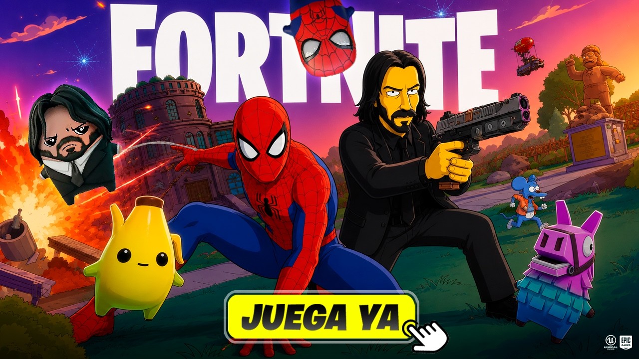 ¡AHORA! NUEVA ACTUALIZACIÓN de FORTNITE! (EVENTO SPIDERMAN, MAPA LOS SIMPSONS & NUEVOS ESPÍRITUS)