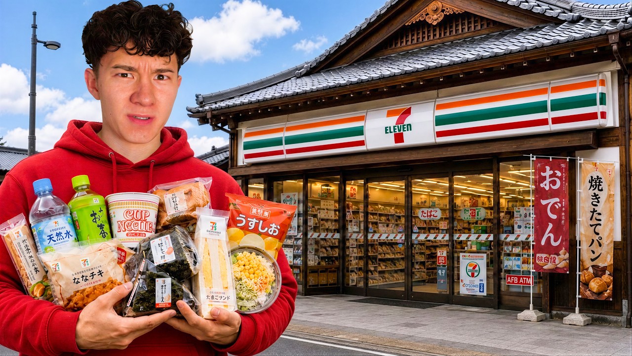 I Ate Only Japanese Convenience Store Food For 100 Hours