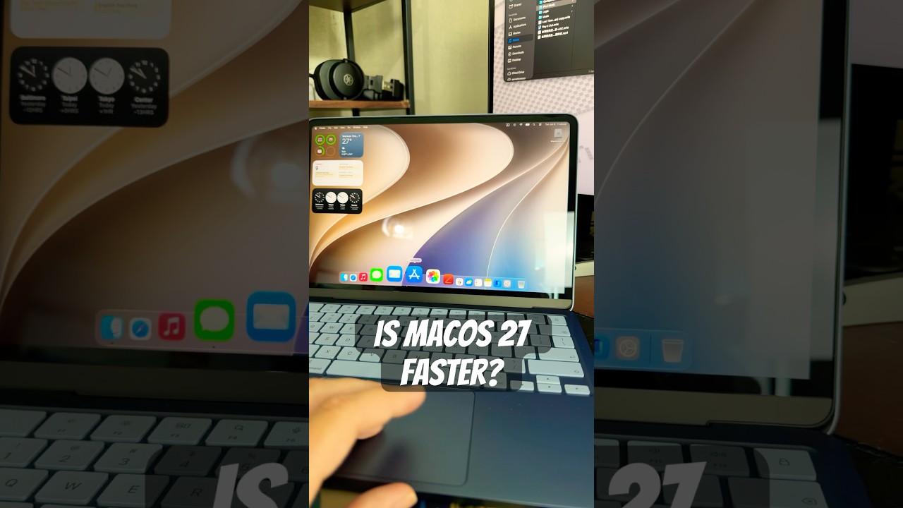Is macOS 27 faster? #apple #macbook #macos #tech #technews