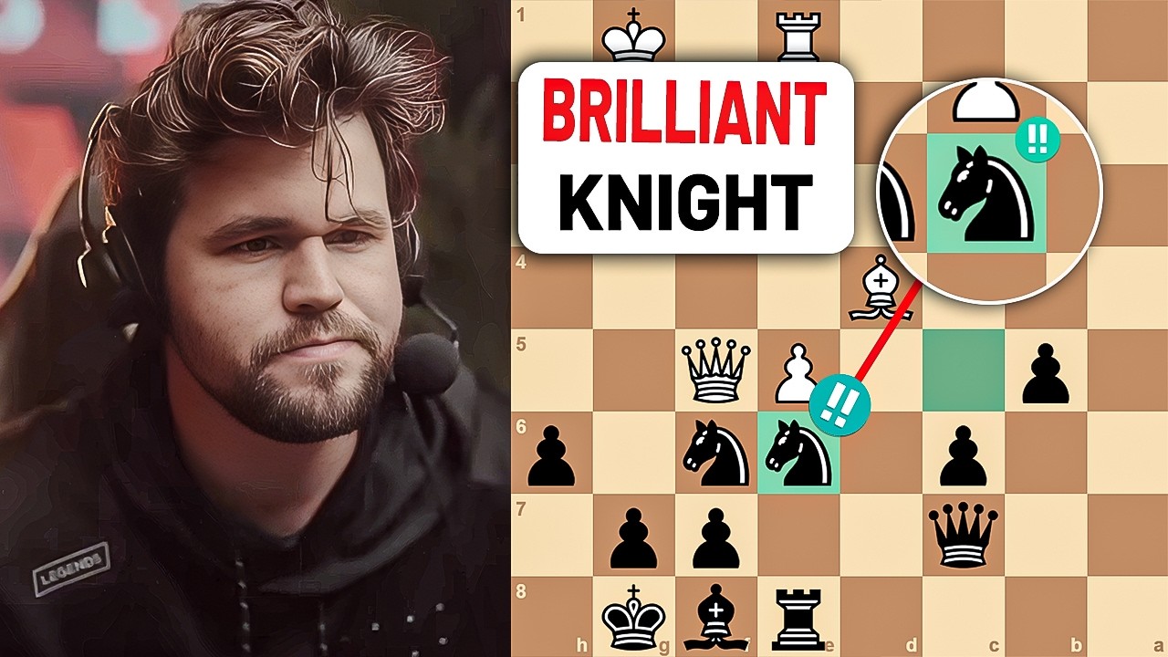 Magnus Carlsen Finds an INSANE Knight Move!