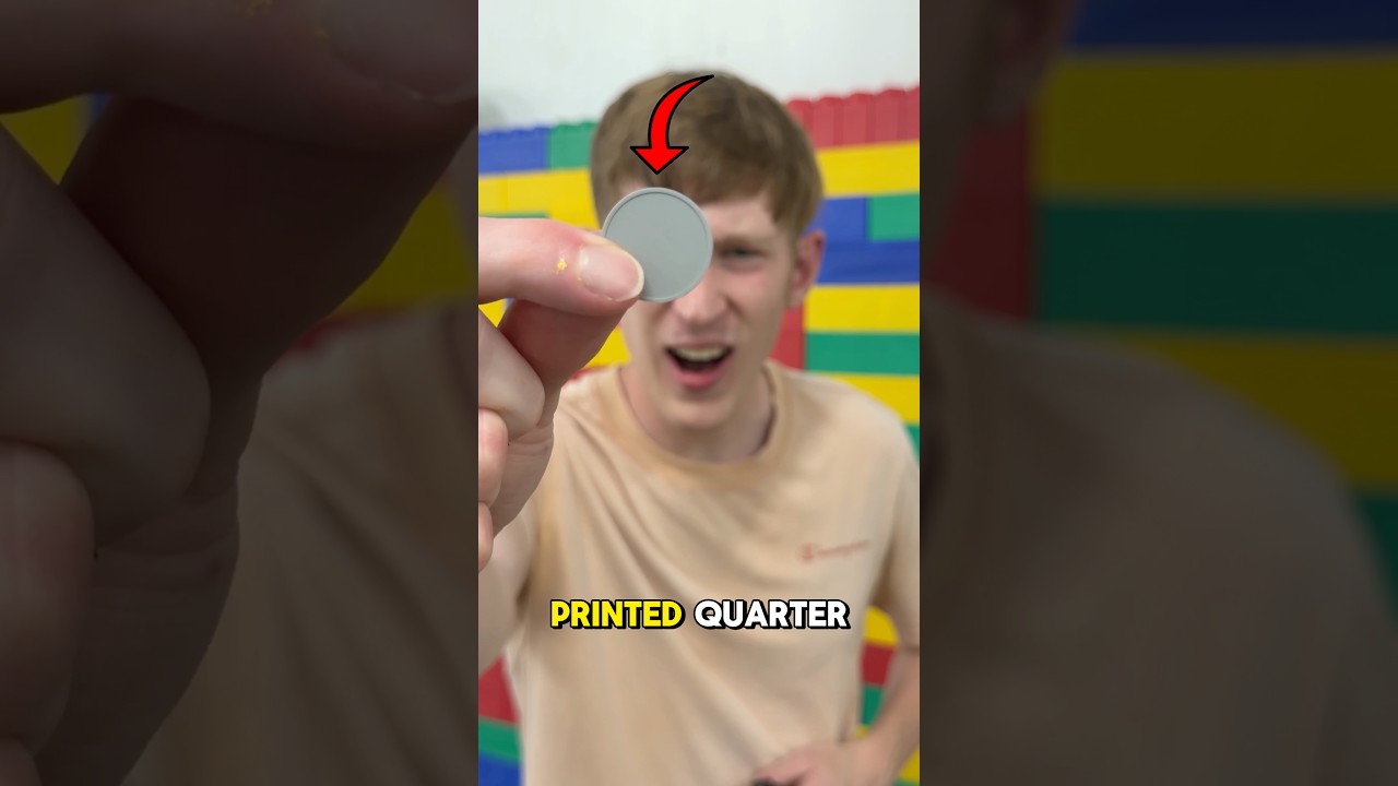 Can a 3d printed quarter fool a candy machine? #shorts