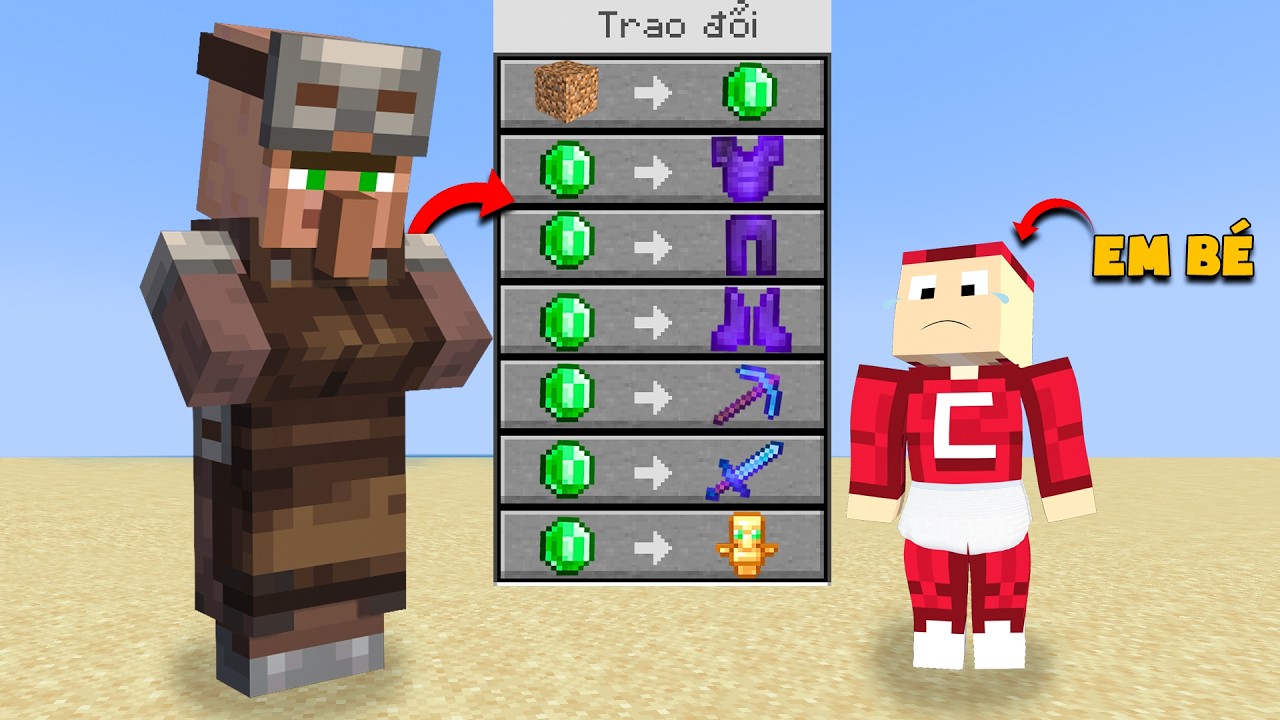 Minecraft Nhưng Sinh Tồn Kiểu Em Bé