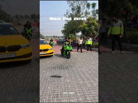 🥰 ninja bike entry ❤️... #superbike #kawasaki10r #zx10r #rider #ducatisuperleggera #motovlog