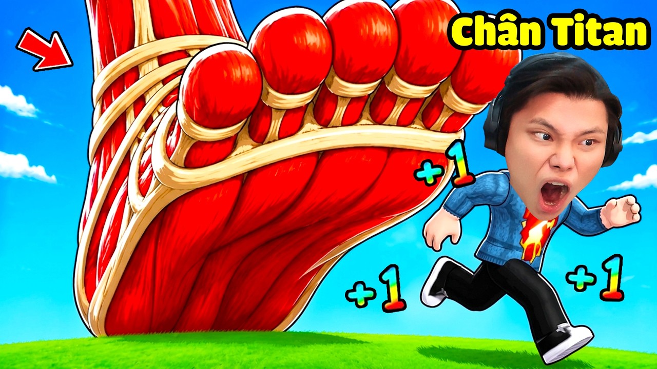 [ROBLOX] +1 Tốc Độ Thoát Khỏi Bàn Chân Titan Khổng Lồ🦶💀JayGray Thử Thách Vượt Qua Chướng Ngại Vật