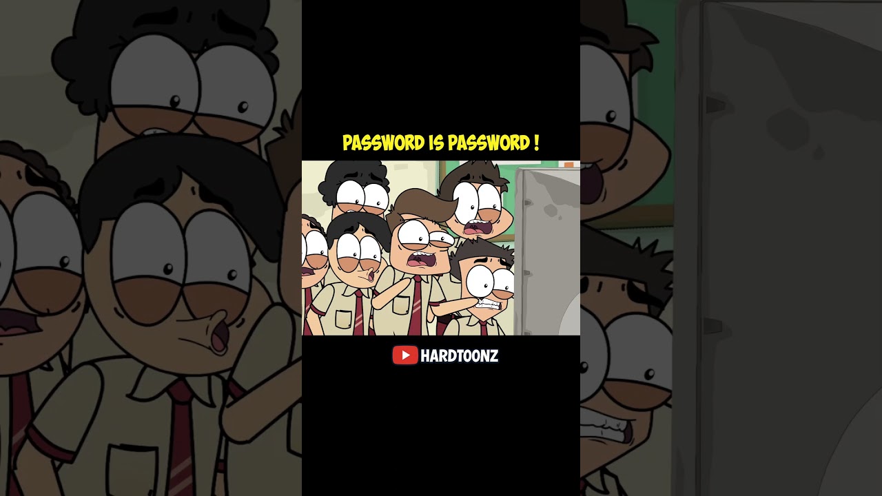 password is password! #hardtoonz #animation #shortvideo #schoollife