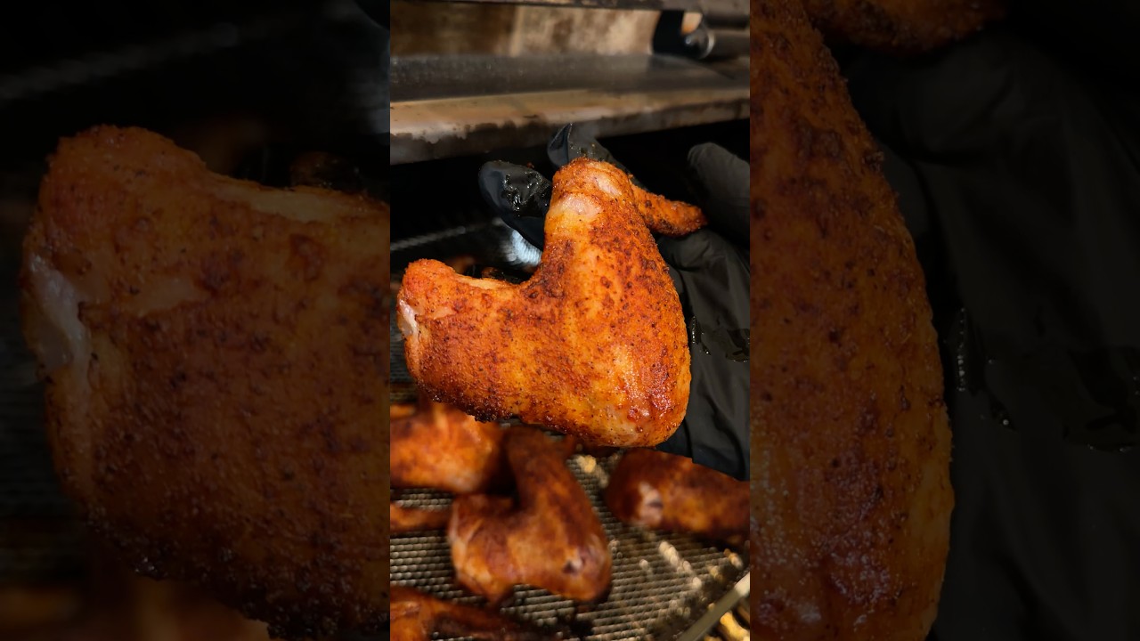 crispy buttery buffalo wings #bbqshorts