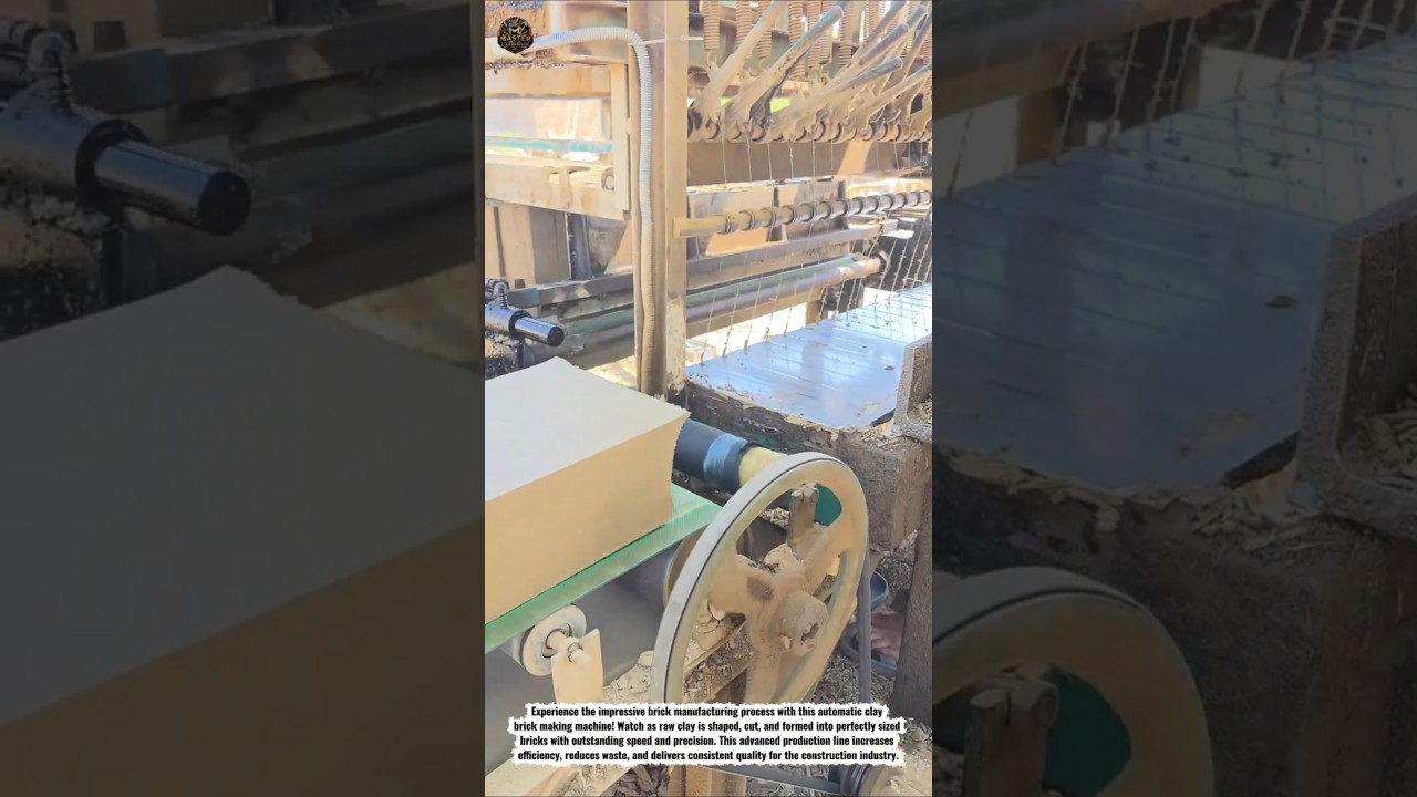 Amazing Automatic Clay Brick Making Machine | High-Speed Brick Manufacturing Process