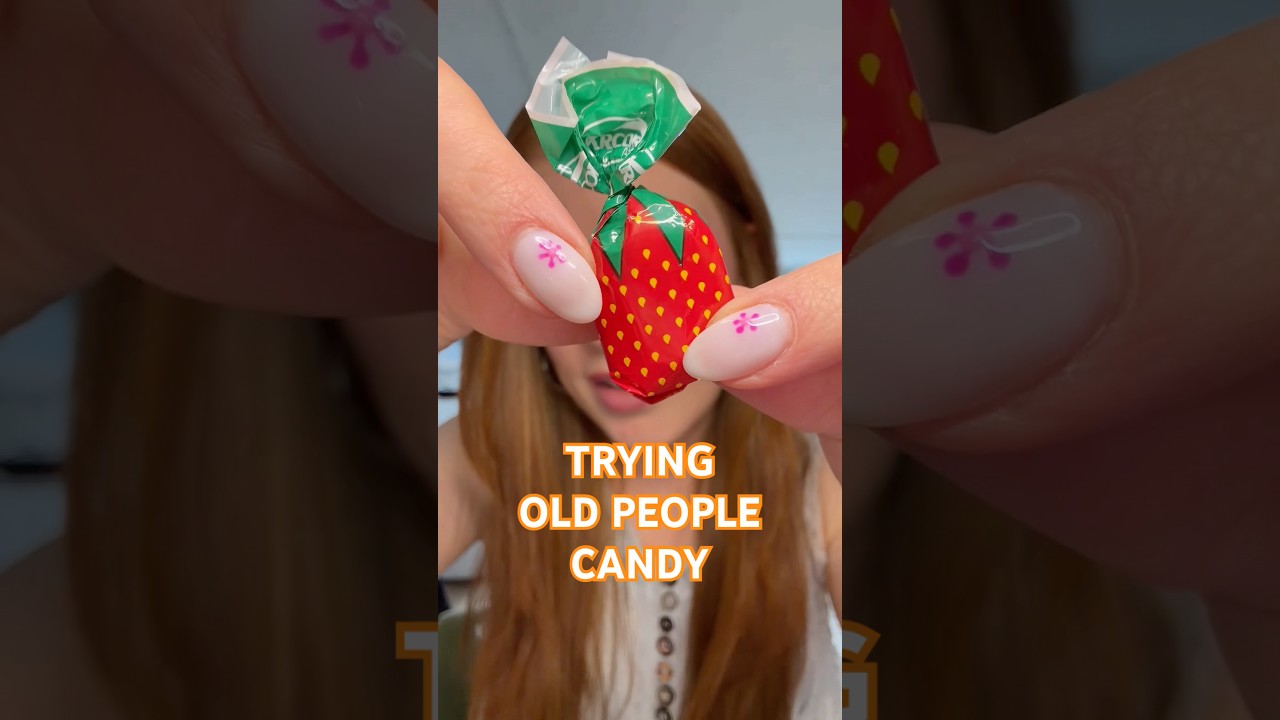 trying OLD PEOPLE (retro) CANDY 👵🏻🕰️🍭 #candyreview #tastetest #nostalgia #retro #candy