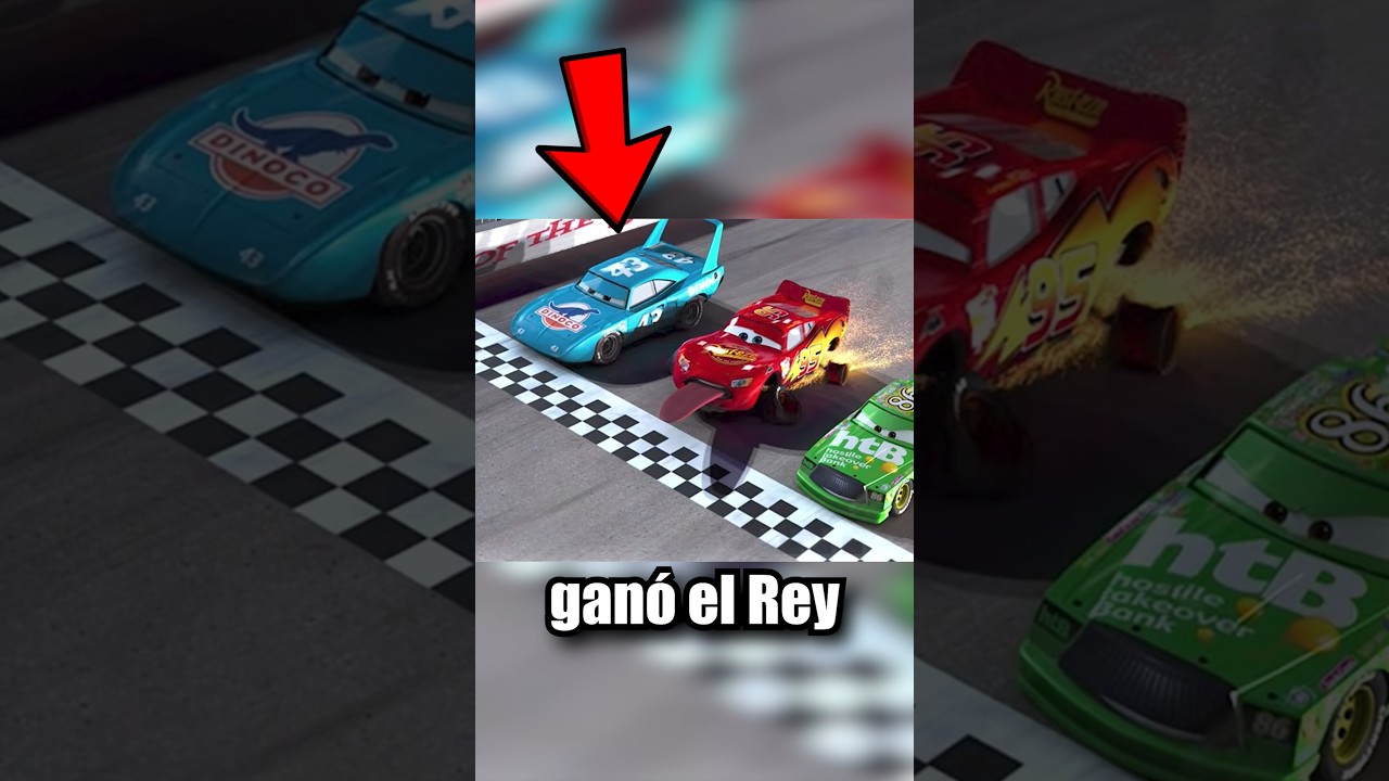 ¿Sabías que el empate triple en Cars no fue un empate? 😱 #cars #shorts