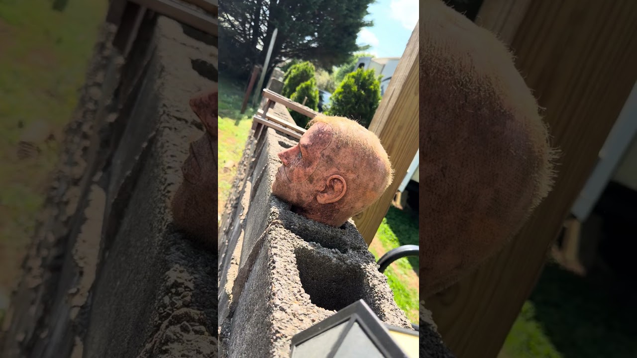 I found a head in my yard