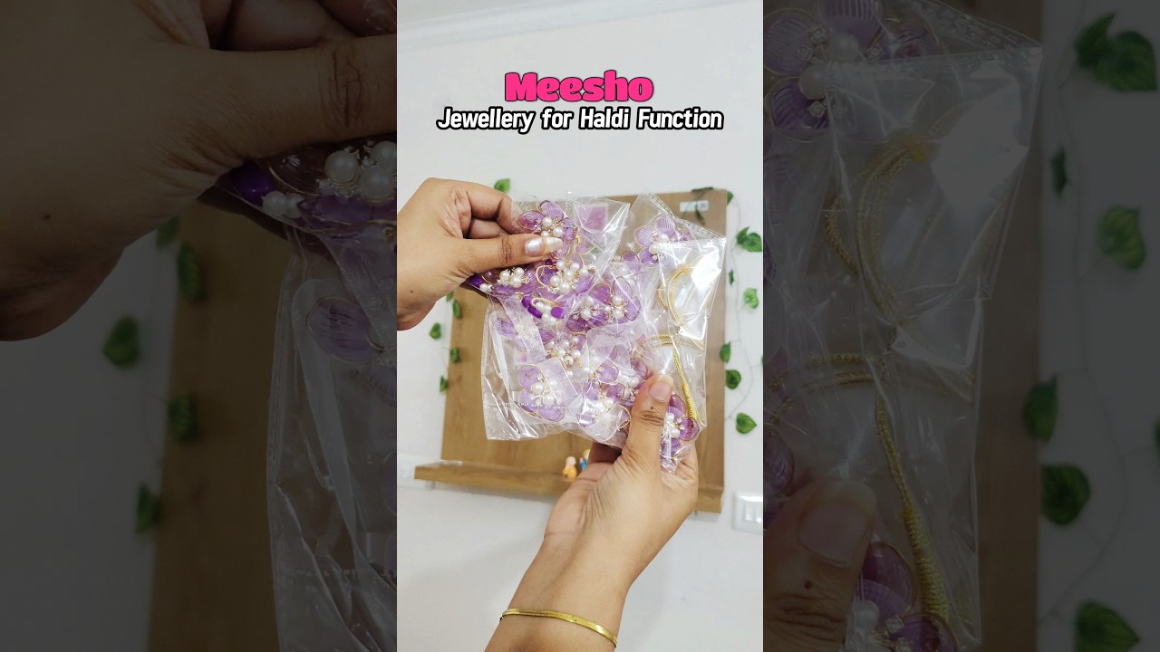 Jewellery set for Haldi Function ❤️😍 #jewellery #meeshofinds #budgetfashion #meeshohaul