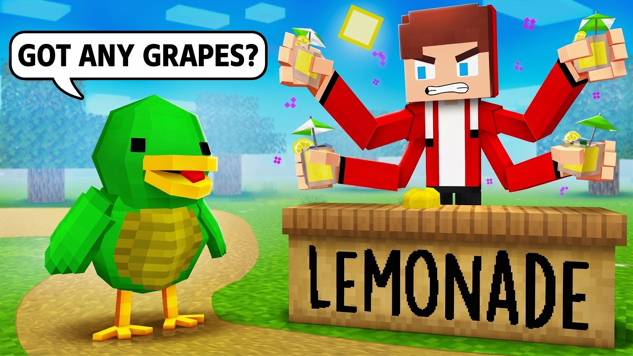 JJ vs Mikey DUCK SONG! - Maizen Minecraft Animation