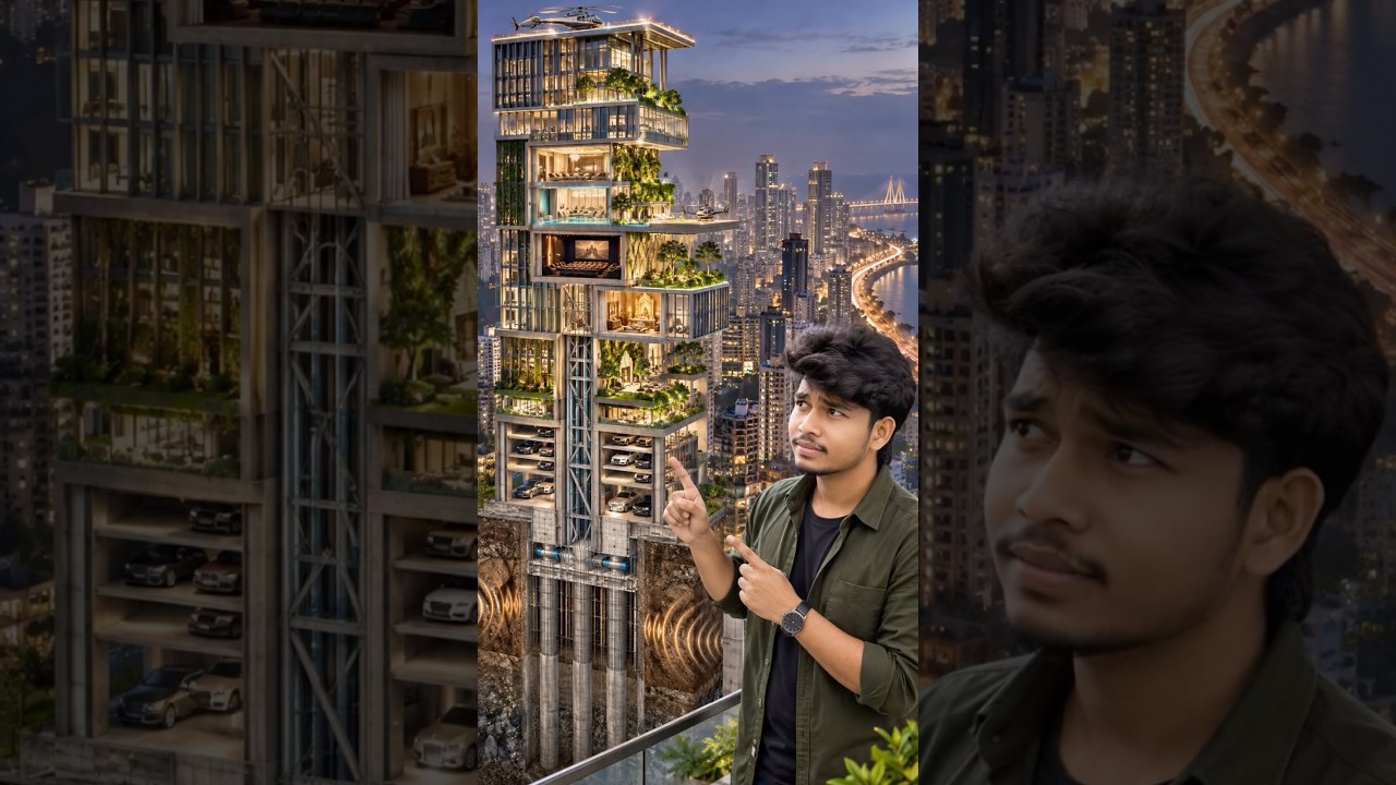 🤯 Mukesh Ambani Home | భూకంపం వచ్చినా ఏమీ కాదు #osmdhruva