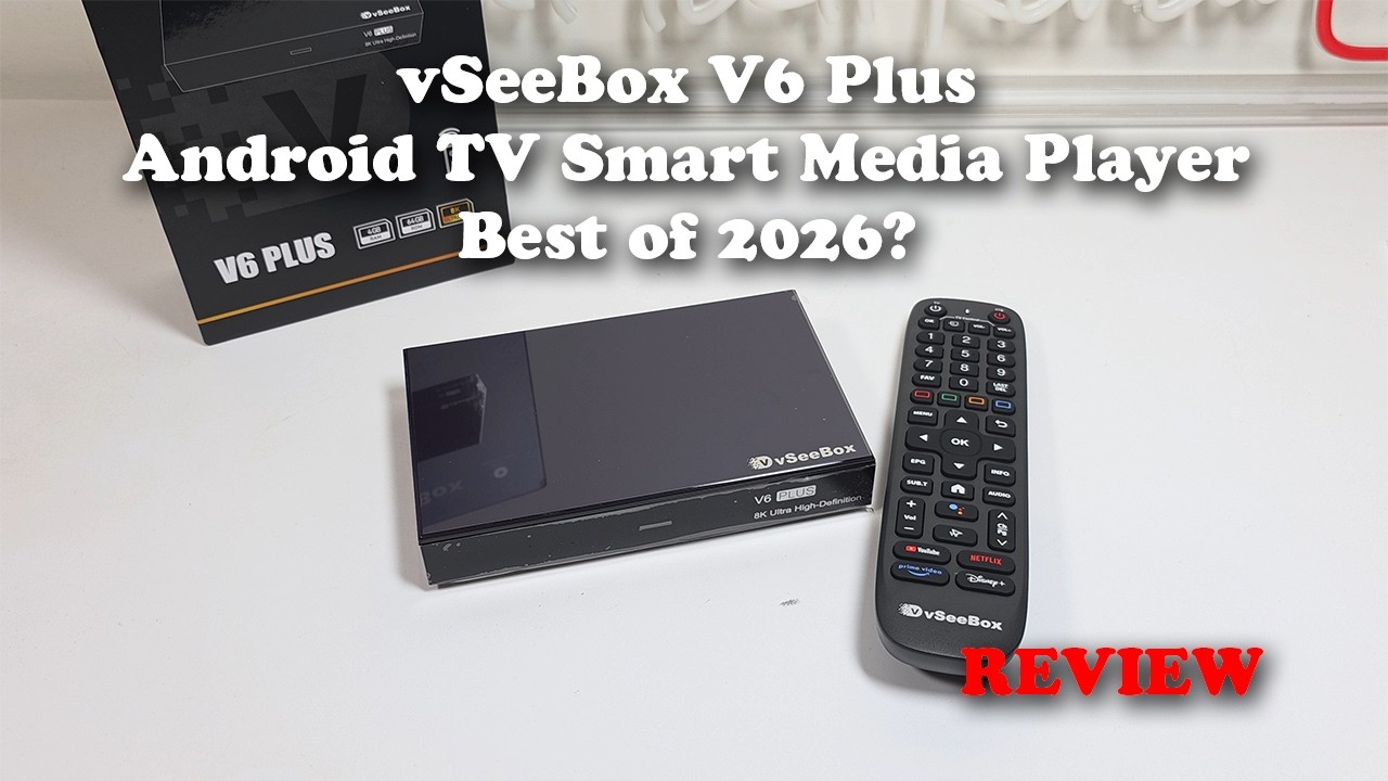vSeeBox V6 Plus Android TV Smart Media Player - The Best Box of 2026!