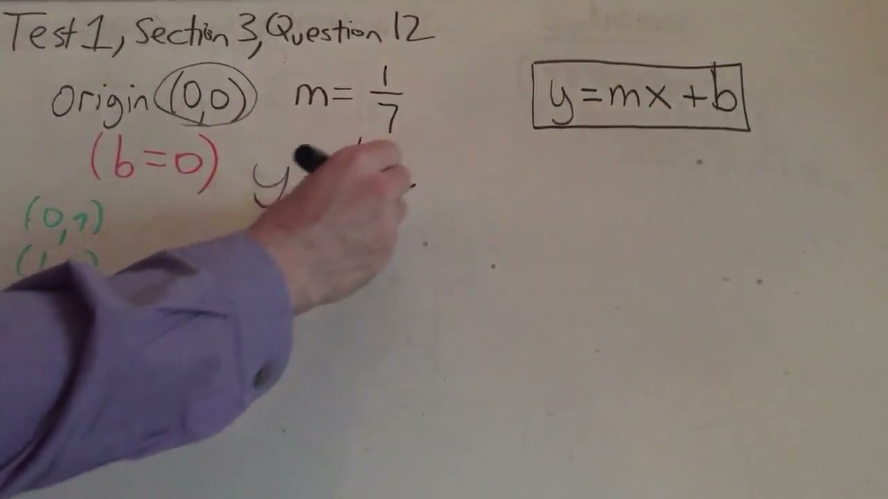 SAT Math Solutions - Test 1, Section 3, Question 12