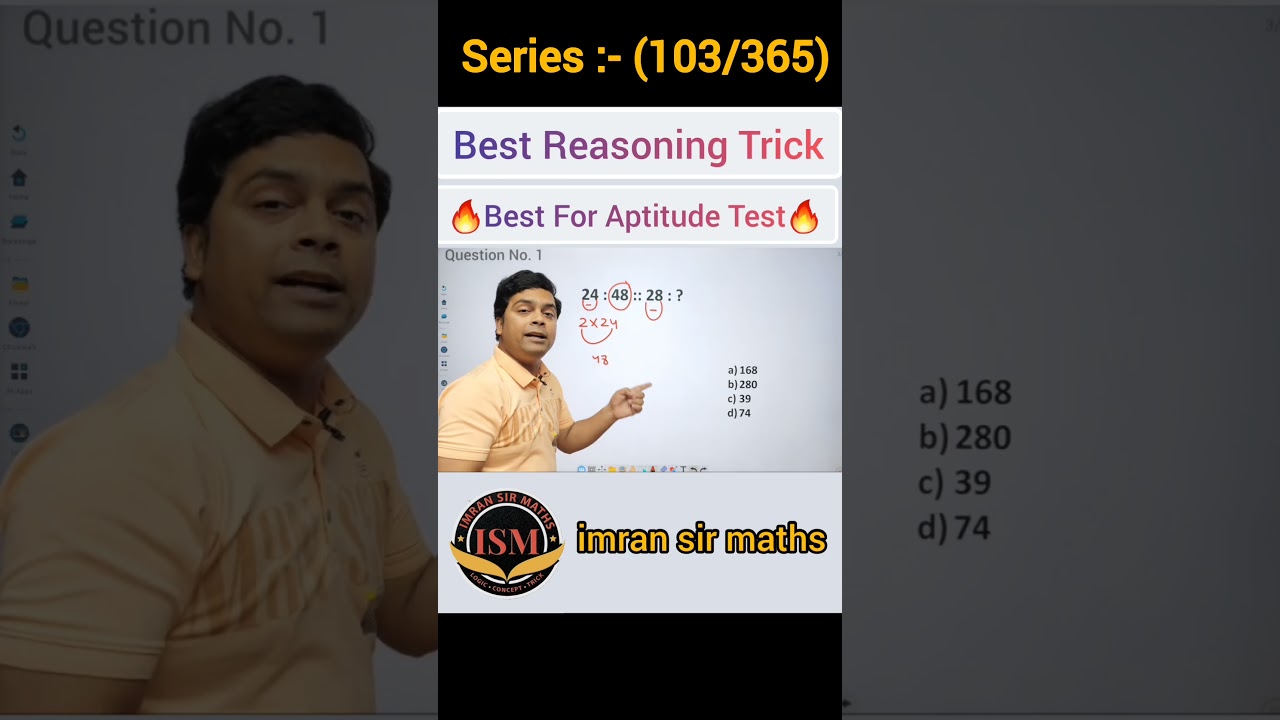 Number Analogy Tricks | Reasoning Tricks | Maths Tricks | imran sir maths #shorts