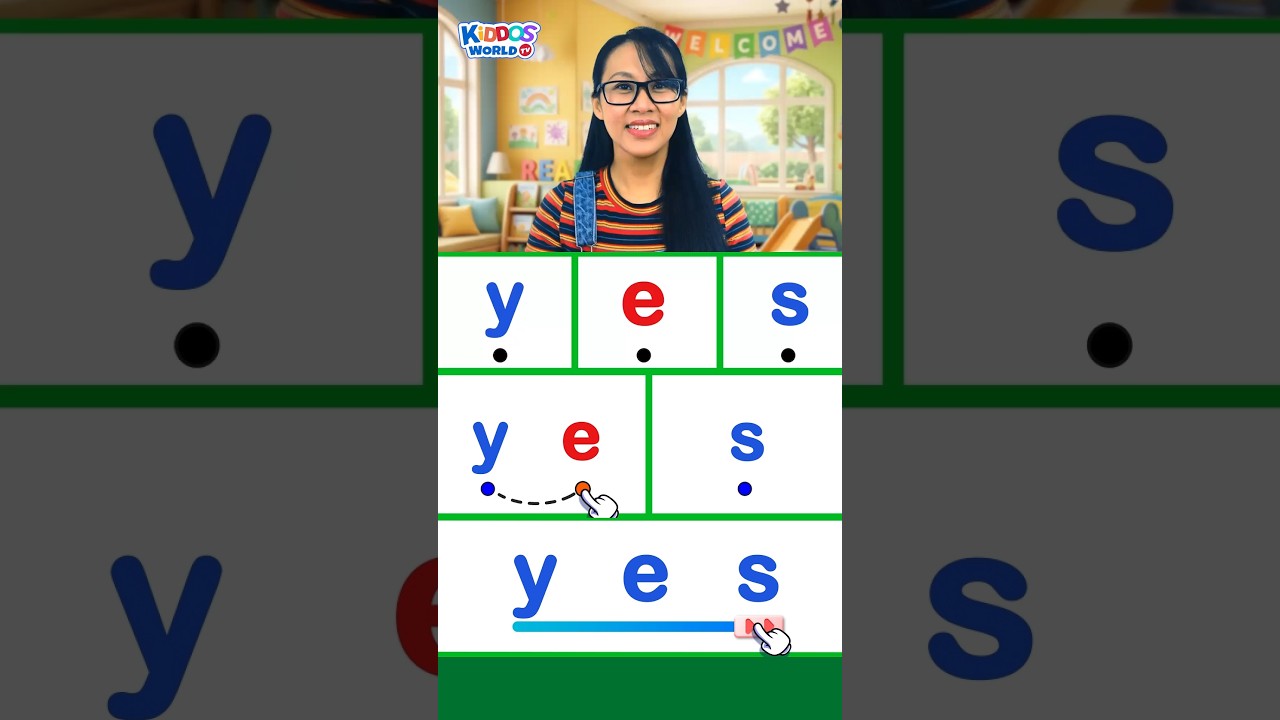 Learn to Read the CVC Word YES with Miss V | Phonics for Kids